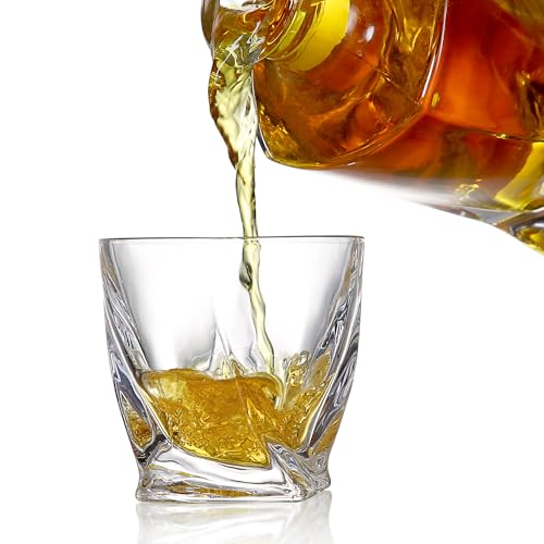 NutriChef Kitchen Whiskey Decanter, Crystal Glass, BPA Free, 750ml Capacity, Thick Bottom, Classic Design, Enhances Taste, Environmentally Friendly, Easy-to-Clean, Set Includes Decanter