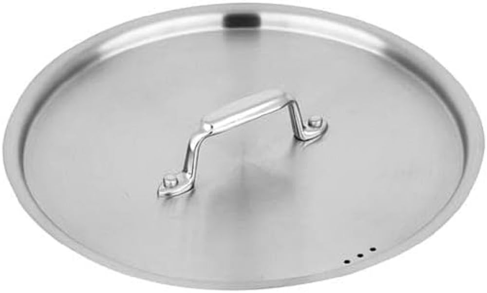 NutriChef Lid for 20-Quart Stockpot - Stainless Steel Kitchen Cookware Cover with Handle, Fits 11.81” Pot Inner Size, Works with Model NCSPT20Q 20-qt. Stock Pot