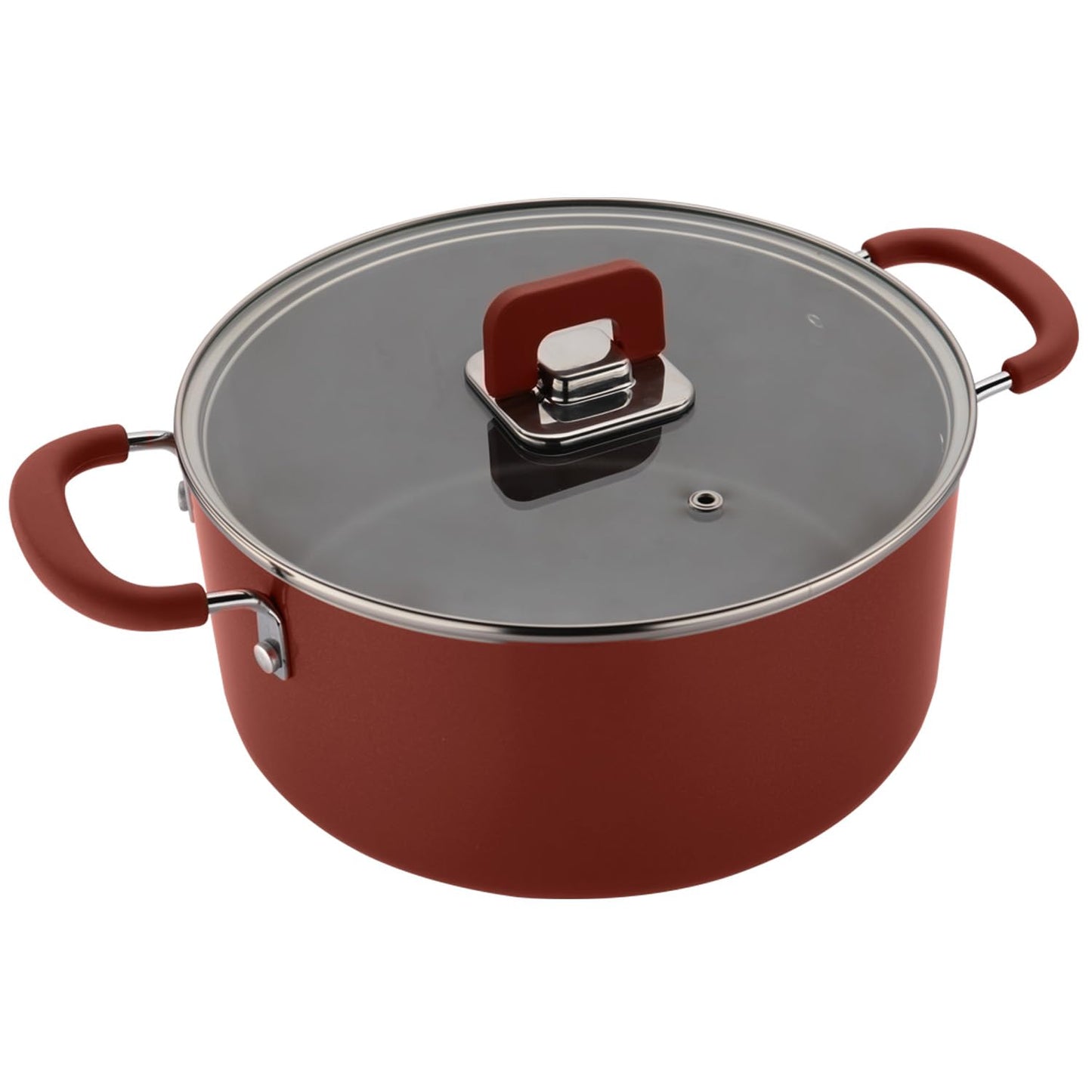 NutriChef 5 Quart Casserole With Lid - Non-Stick Stylish Kitchen Cookware with Foldable Knob, Works with Model: NCCWSTKBR (Brown)