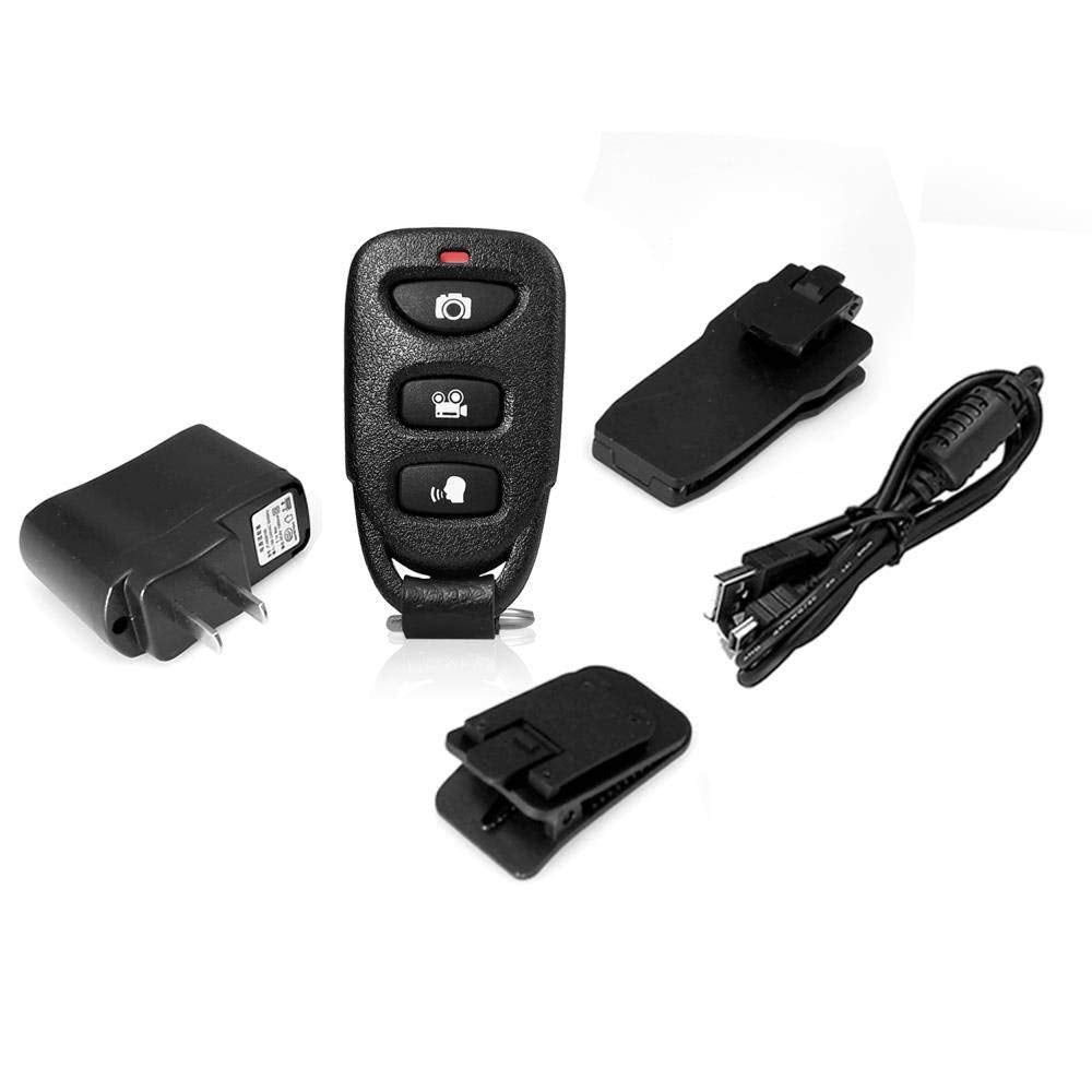 Pyle Wireless Camera, Compact Security Wireless Cams, Audio Video Recording, Night Vision, Rechargeable Batteries, Memory 16GB LCD Display, Splash Proof Water Resistant, Police Camera