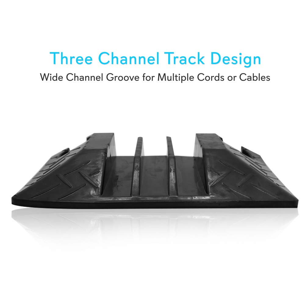 Pyle 1pc Cable Ramp End Cap - Finish Pieces For Pyle PCBLCO105 Cable Protector Cover Ramp - Pyle PCBLEN105ENDCP01