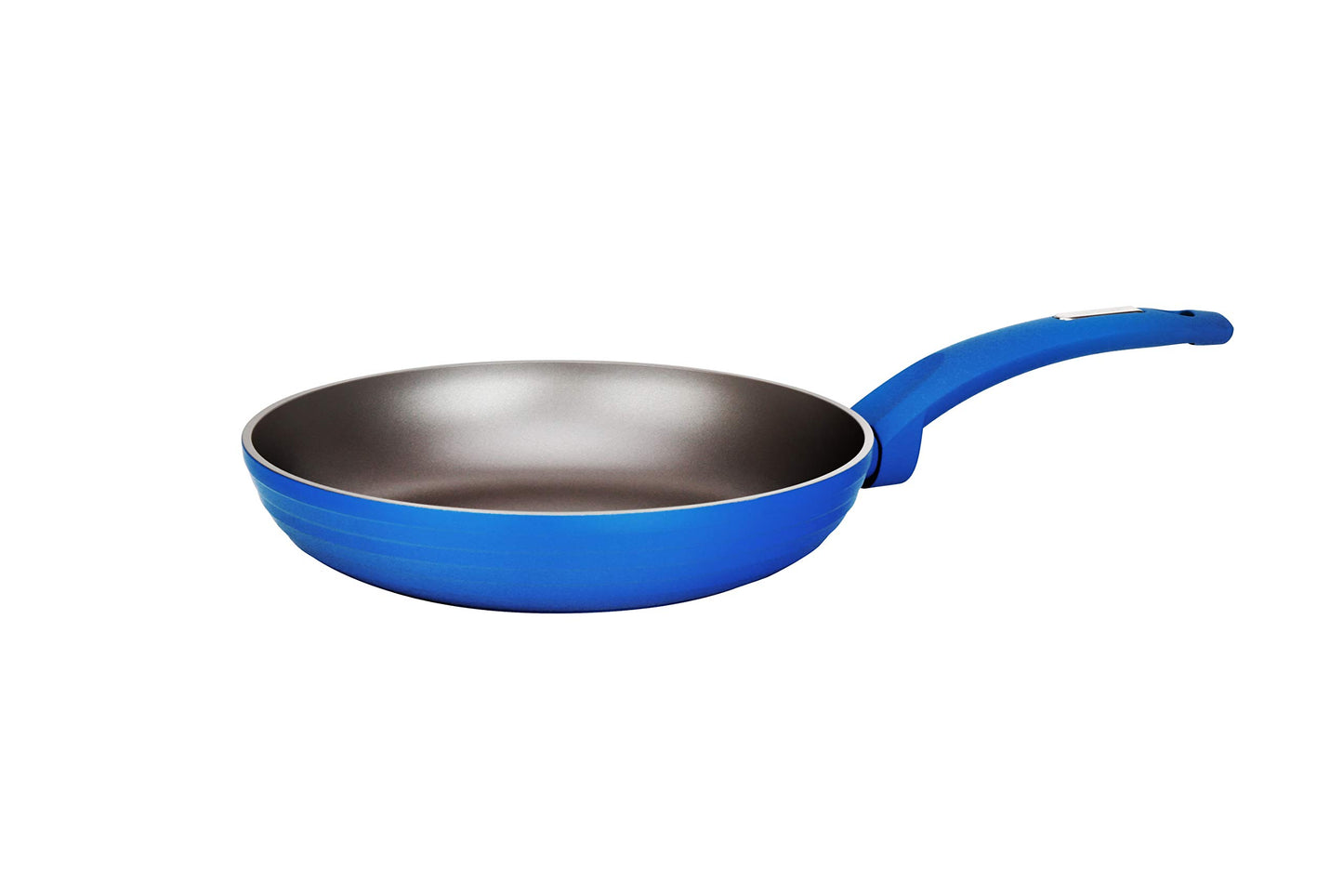 NutriChef 8'' Small Fry Pan - Non-Stick Stylish Kitchen Cookware with Light Gray Inside and Blue Outside (Works with Model: NCCW12BLU)