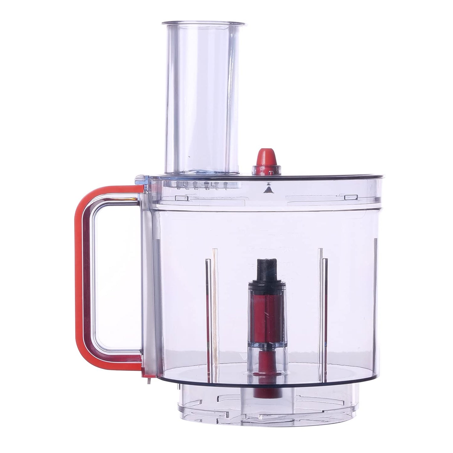 NutriChef Food Processor Bowl, Cover and Pusher - Replacement Parts for NutriChef Multifunction Food Processor Model Number: NCFPRED (Red)