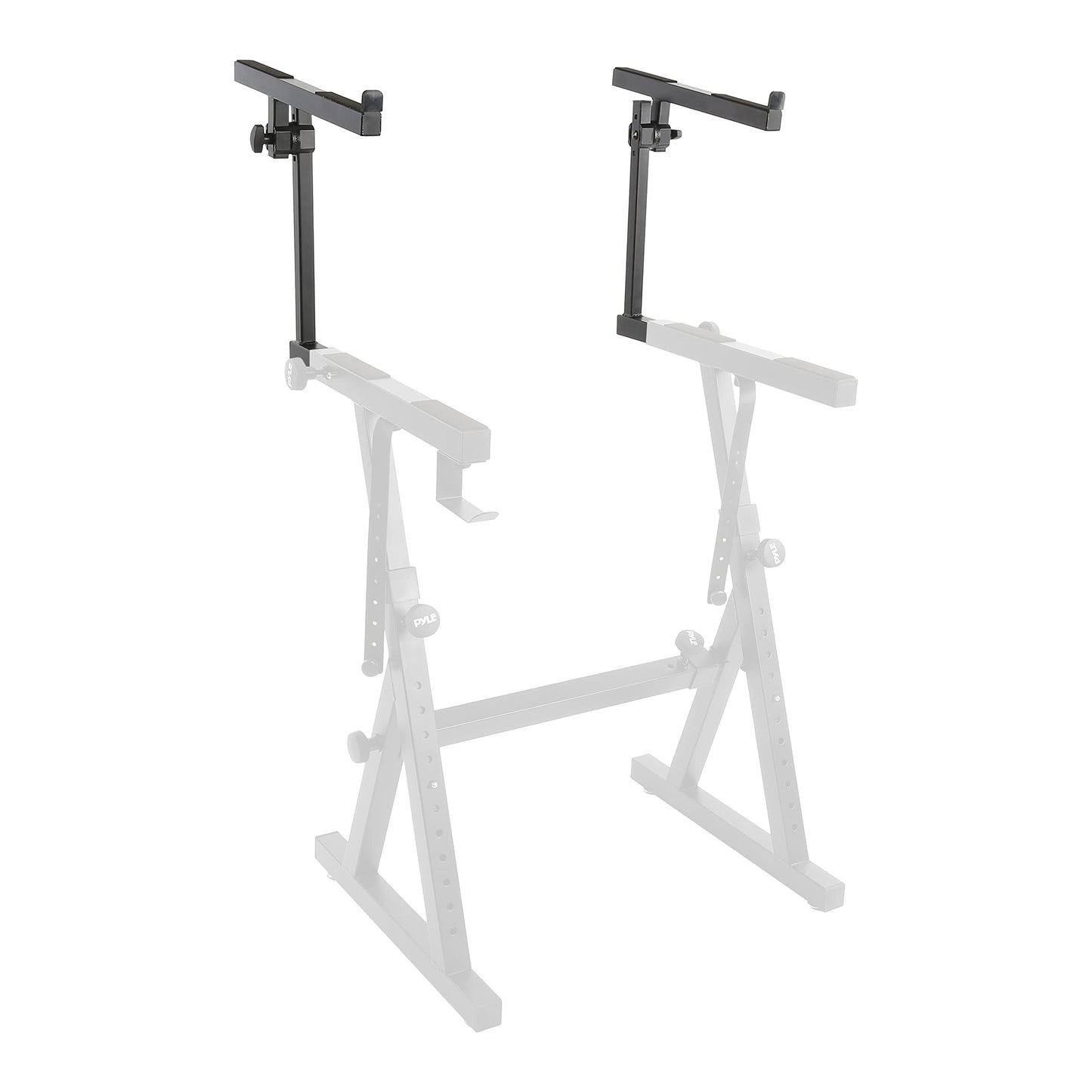Pyle Second Tier For Z Style Keyboard Stand, Adjustable 2nd Rack For Attachment Of Double Keyboards, Works With Digital, Piano, And Synthesizer Keys, Suitable For Pyle Model Number PKST38