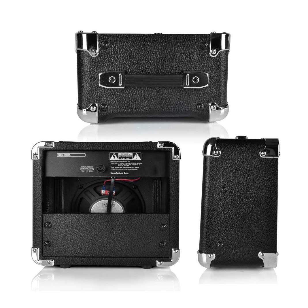 Pyle 30 Watt VampSeries Amplifier - With 3-Band EQ & Overdrive, Has Clean and Overdrive Channels For a Crunchy, Powerful Sound, 20 Hz to 15 kHz Frequency Response, Black
