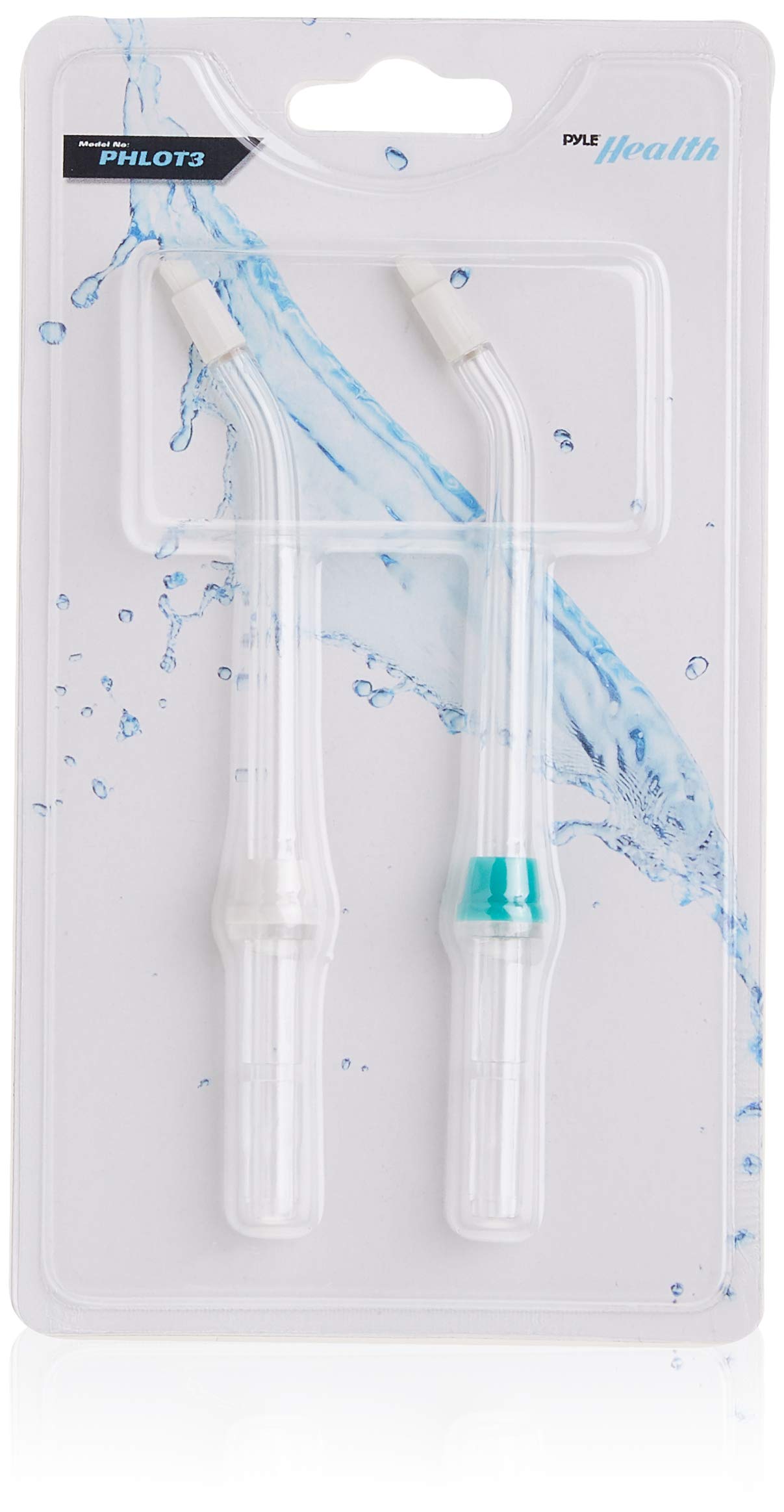 Pyle Replacement Water Flosser Tips - Tooth Polishing Water Jet Stream Sprayer, Universal Compatibility, Nozzle Sprayer Tip Attachments - PyleHealth PHLOT3, 2 Count