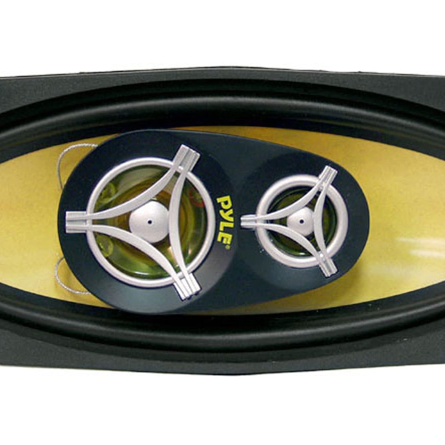 Pyle Car Three Way Speaker System - Pro 4x10 Inch 300 Watt 4 Ohm Mid Tweeter Component Audio Sound Speakers for Car Stereo w/ 45 Oz Magnet, 2.45” Mount Depth Fits Standard OEM - Pyle PLG41.3 (Pair)