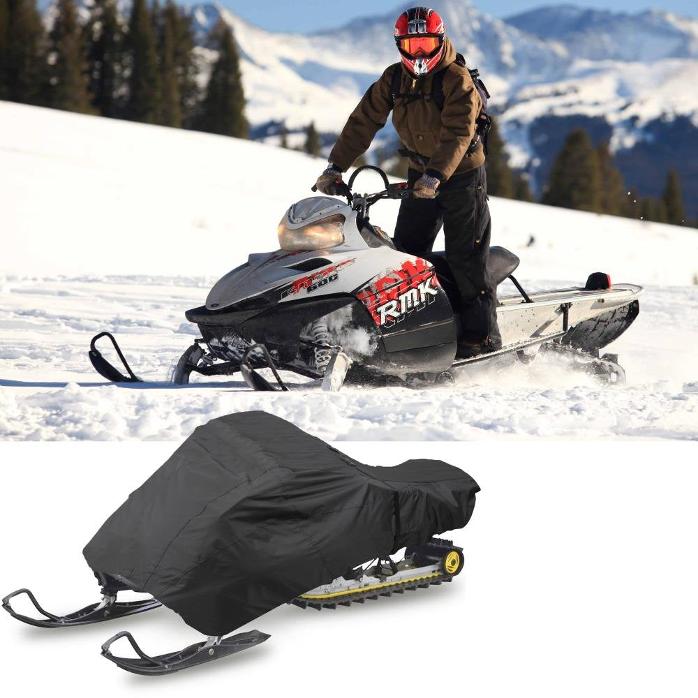 Pyle Snowmobile Cover, Waterproof, Heavy Duty, Marine Grade Polyester, 113" Length, Quick Release Buckle, Dual Air Vents, Non-Scratch Liner, Elastic Cord, UV Resistant, Durable Protection