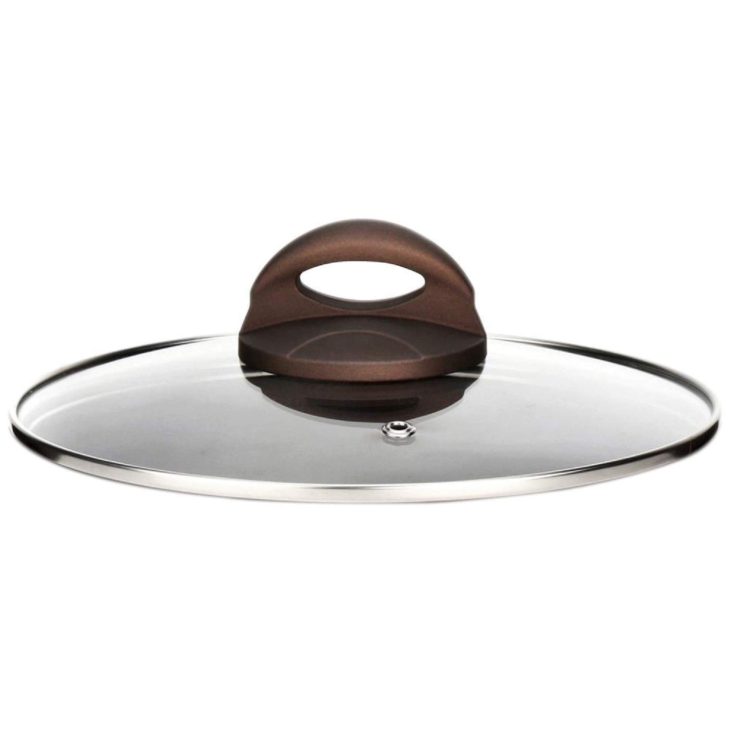 NutriChef Saucepan Pot Lid - See-Through Tempered Glass Lids (Works with Model: NCCW12BRW)