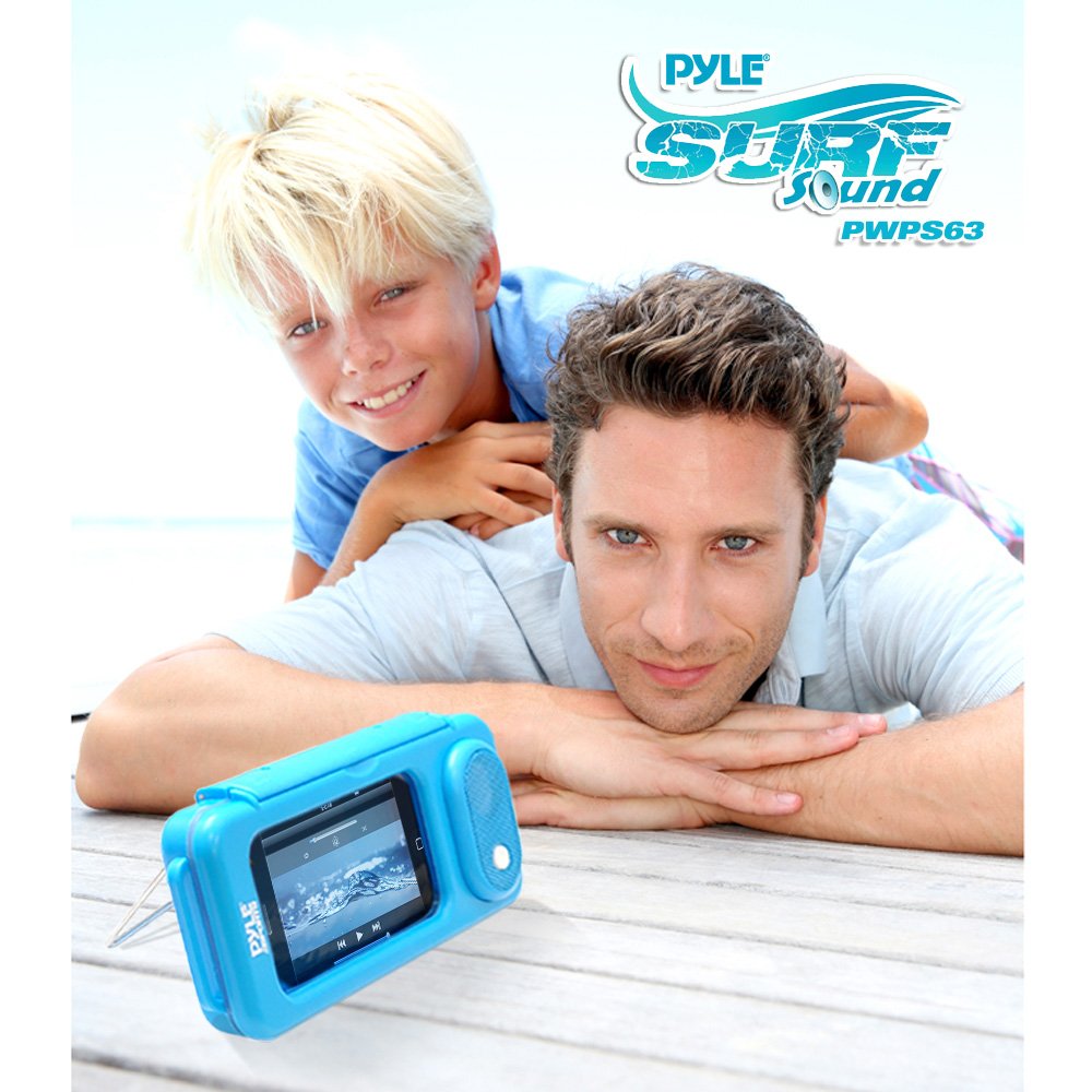 Pyle PWPS63BK Surf Sound Waterproof Portable Speaker Case for iPod, MP3 Player and Smartphone , Black