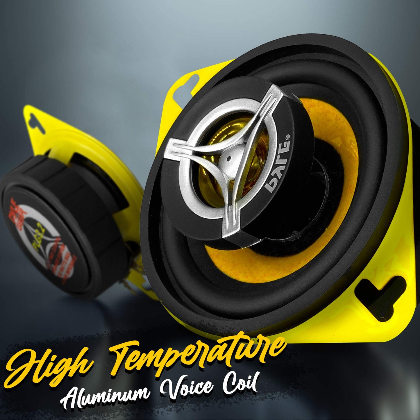 Pyle Car Two Way Speaker System - Pro 3.5 Inch 120 Watt 4 Ohm Mid Tweeter Component Audio Sound Speakers For Car Stereo w/ 20 Oz Magnet Structure, 1.65” Mount Depth Fits Standard OEM - Pyle PLG3.2