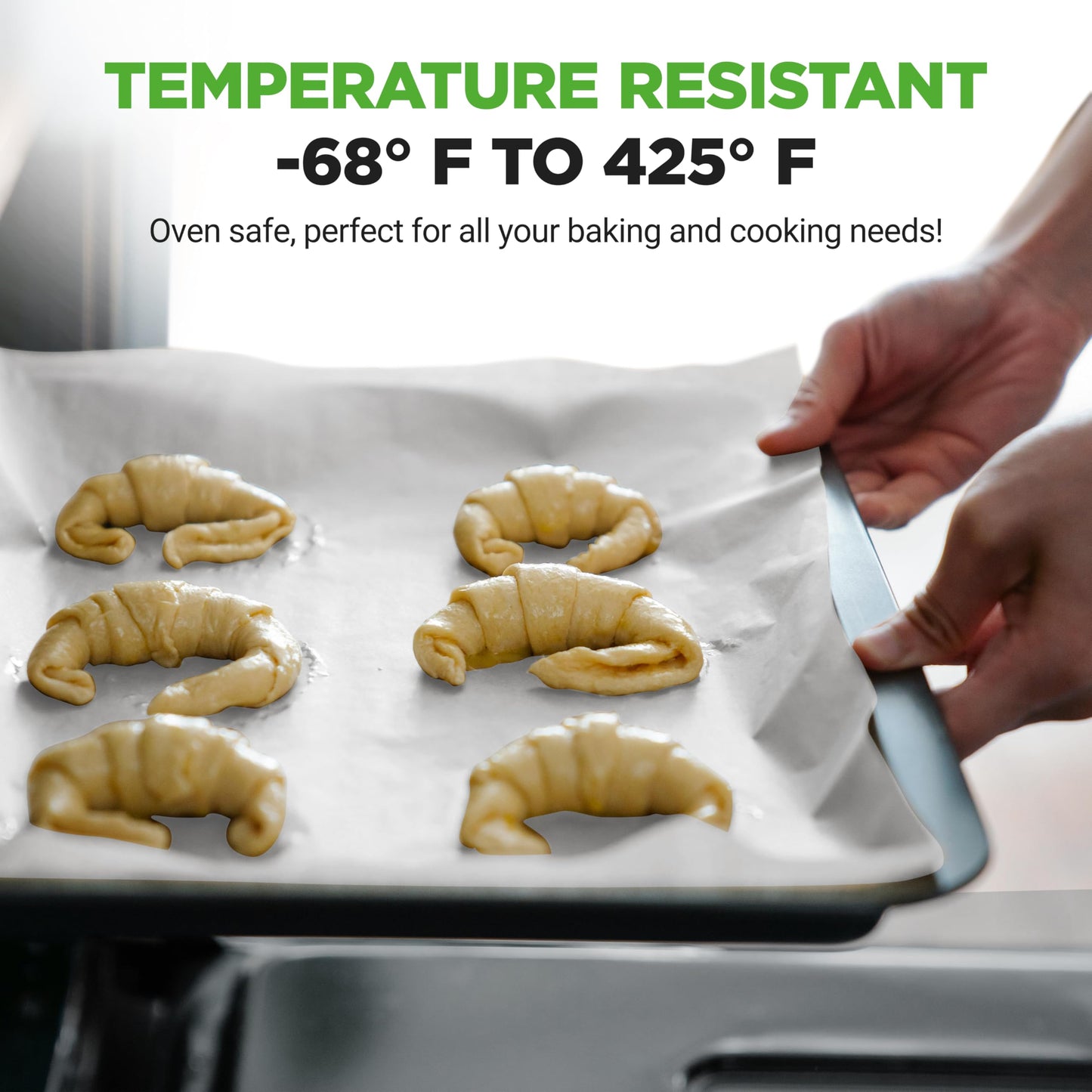 NutriChef 200 Square Foot Parchment Paper Roll | Heavy Duty Parchment Paper Roll for Baking, Easy to Cut & Non-stick Cooking Paper for Cookies, Air Frying & Grilling | Length & Width 160 FT. x 15 IN