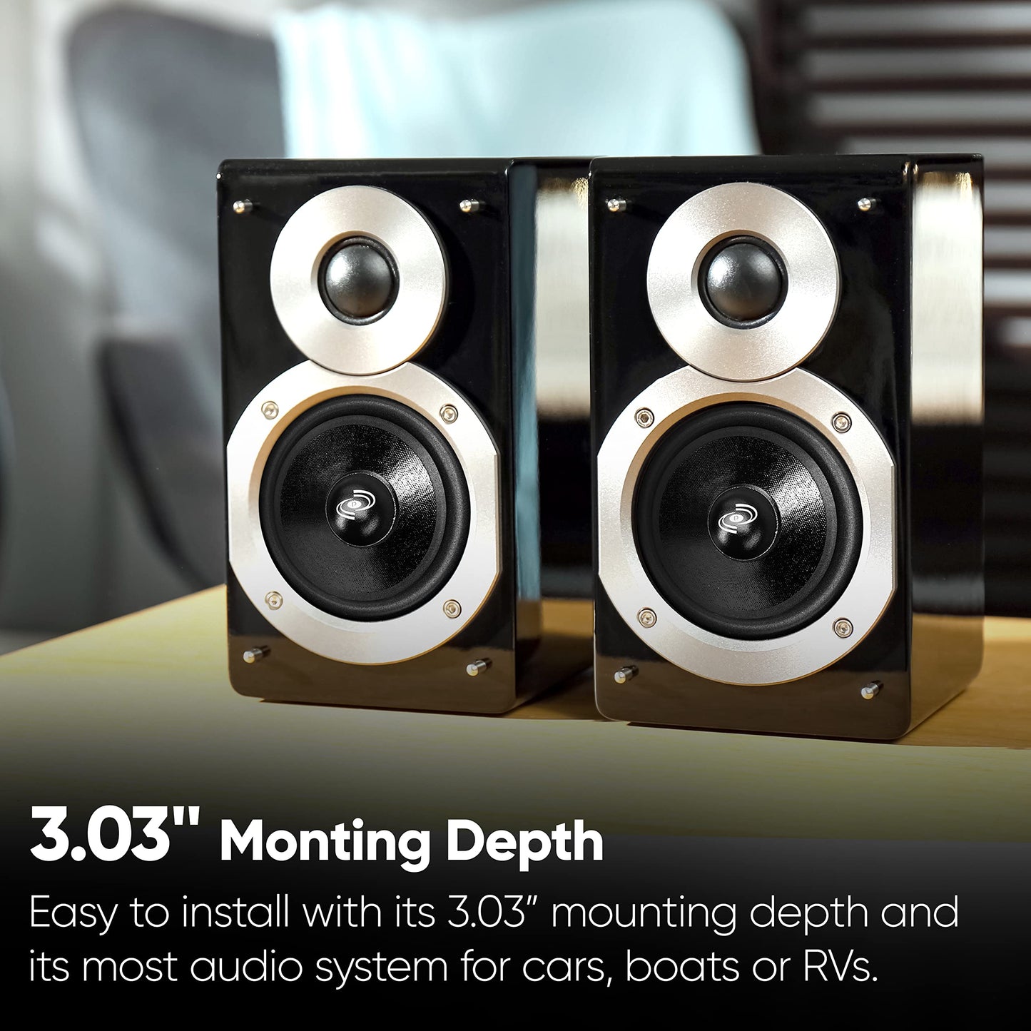 Pyle 8 Inch Car Midbass Woofer - 360 Watt High Powered Car Audio Sound Component Speaker System w/High-Temperature Kapton Voice Coil, 200Hz-5kHz Frequency, 94 dB, 8 Ohm, 35 oz Magnet - PDMR8