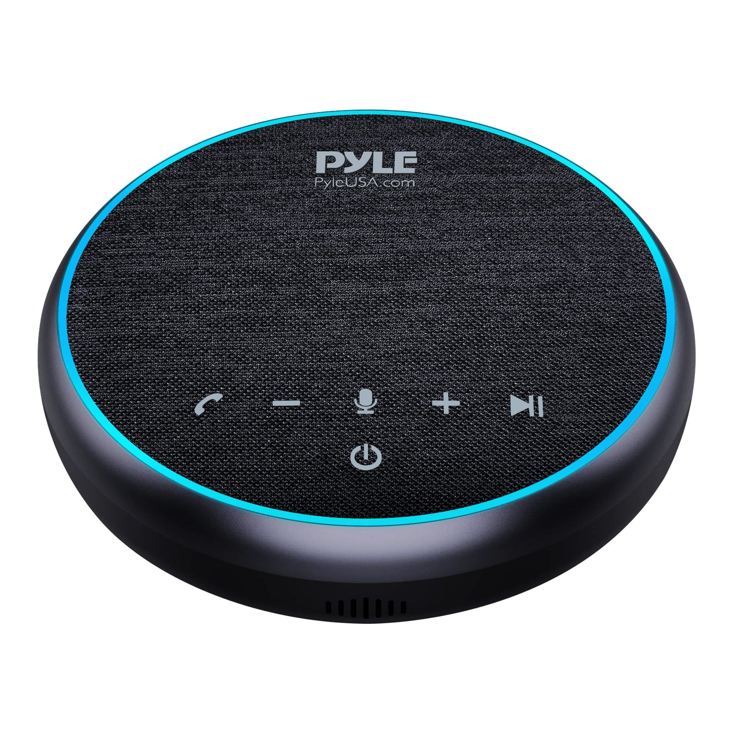 PyleUsa Conference Speaker Bluetooth Speakerphone - Multipurpose Conference & Streaming Speaker,Noise Canceling Swiss Immersive Crisp Voice Pickup for Office,Travel,Home, w/USB-C,Aux Cables - PSCN42