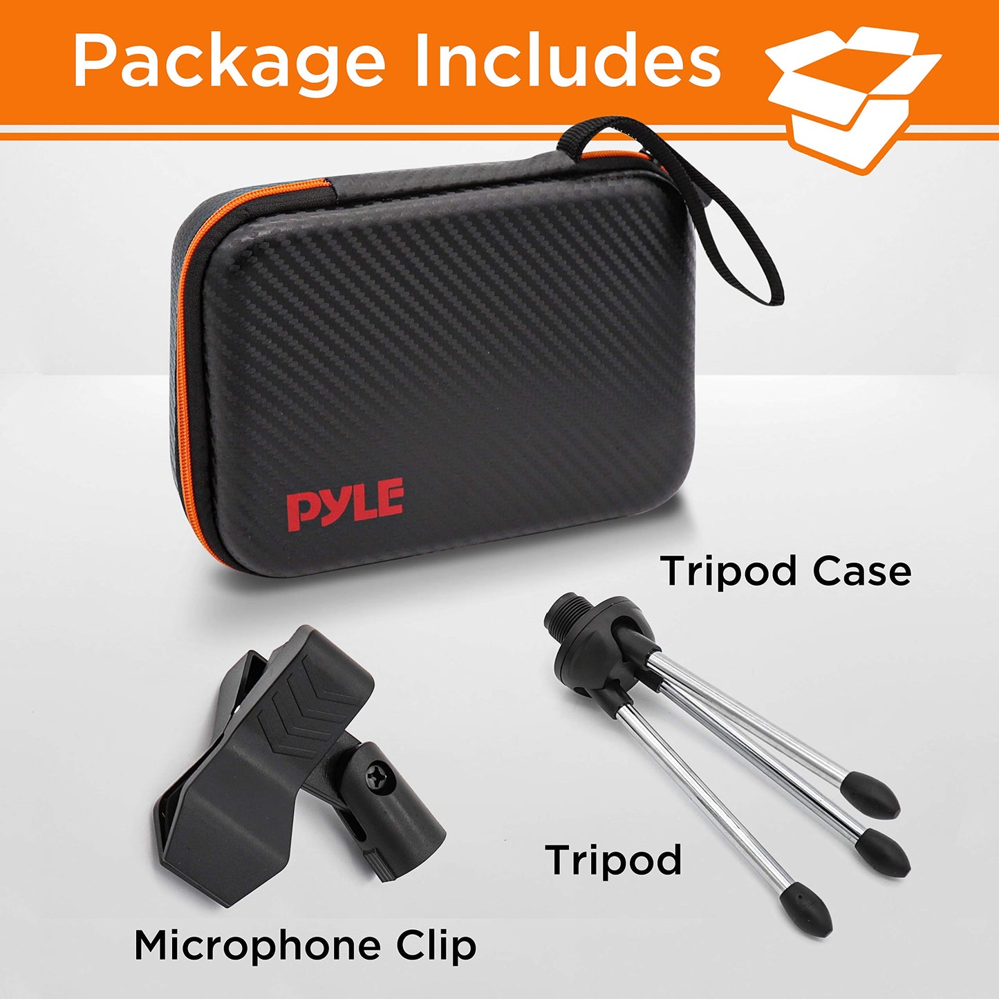 Pyle USB Podcast Microphone Bag and Mic Stand - Hard Case & Durable Mic Stand, EVA Bag & Metal, Compatible with Pyle Model Number: PDMIKT140 - Pyle PRTPDMIKT1401