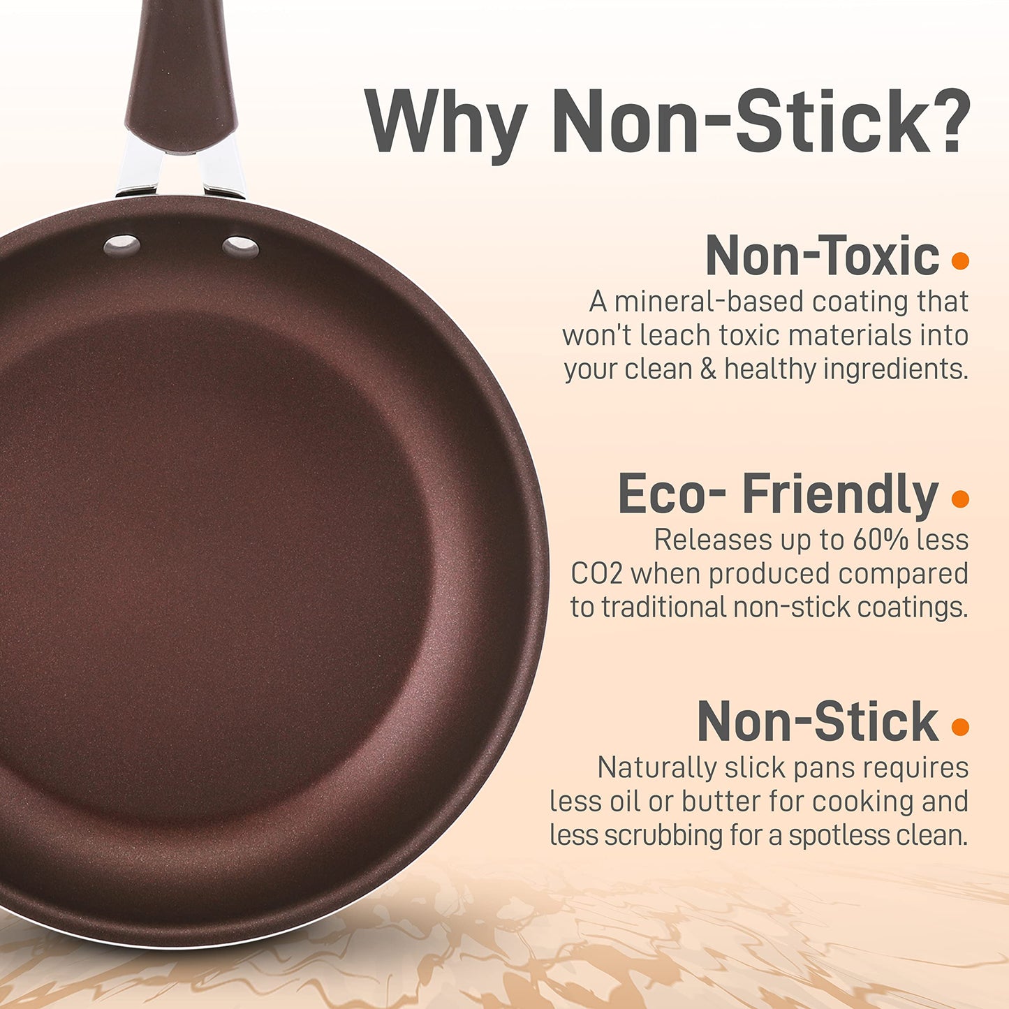 NutriChef 10'' Medium Fry Pan - Non-Stick High-Qualified Kitchen Cookware, Safe for Gas, Electric, Ceramic & Induction Counter Cooktops (Works with Models: NCCW14SBR & NCCW20SBR) -NCCW14SBRMFP