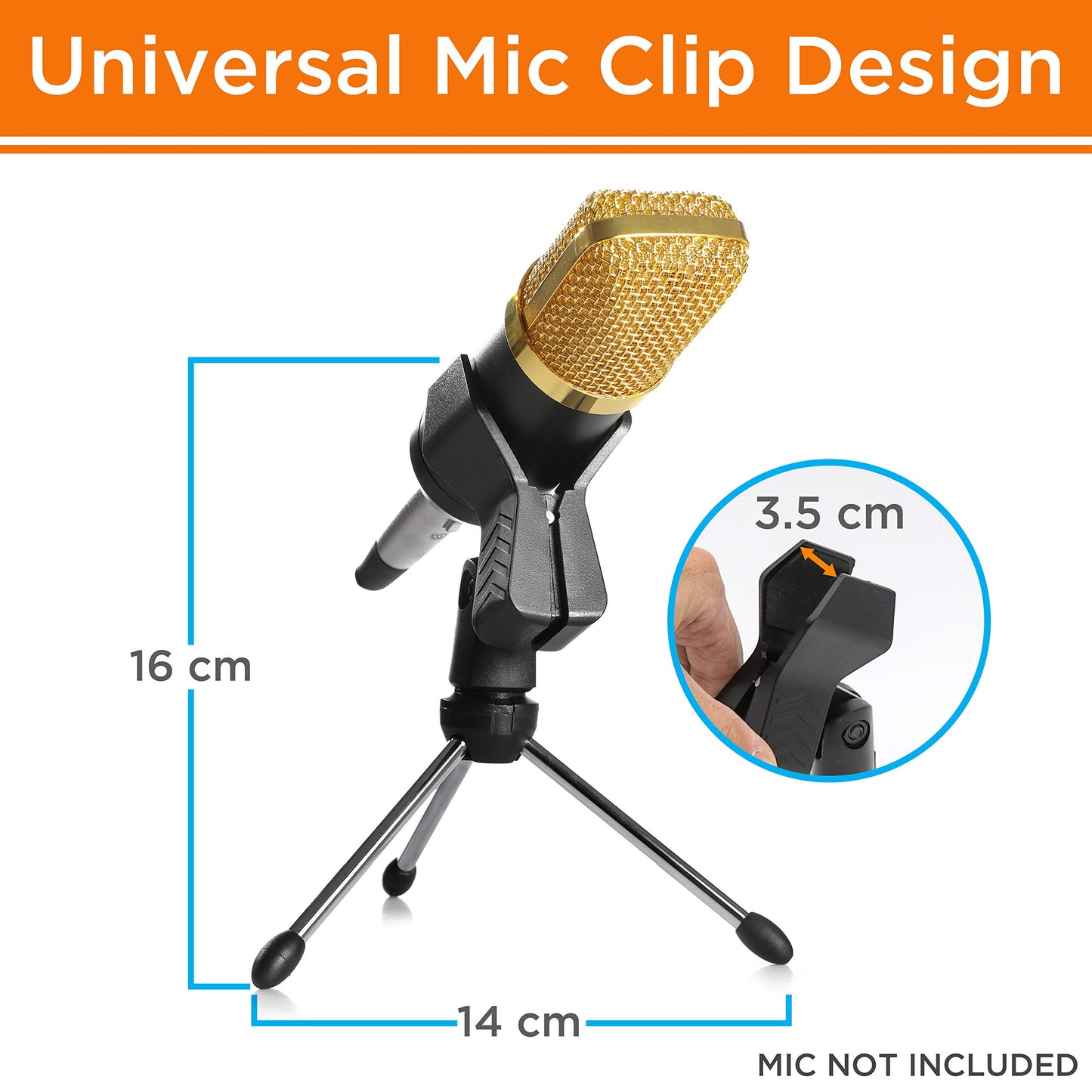 Pyle USB Podcast Microphone Bag and Mic Stand - Hard Case & Durable Mic Stand, EVA Bag & Metal, Compatible with Pyle Model Number: PDMIKT140 - Pyle PRTPDMIKT1401