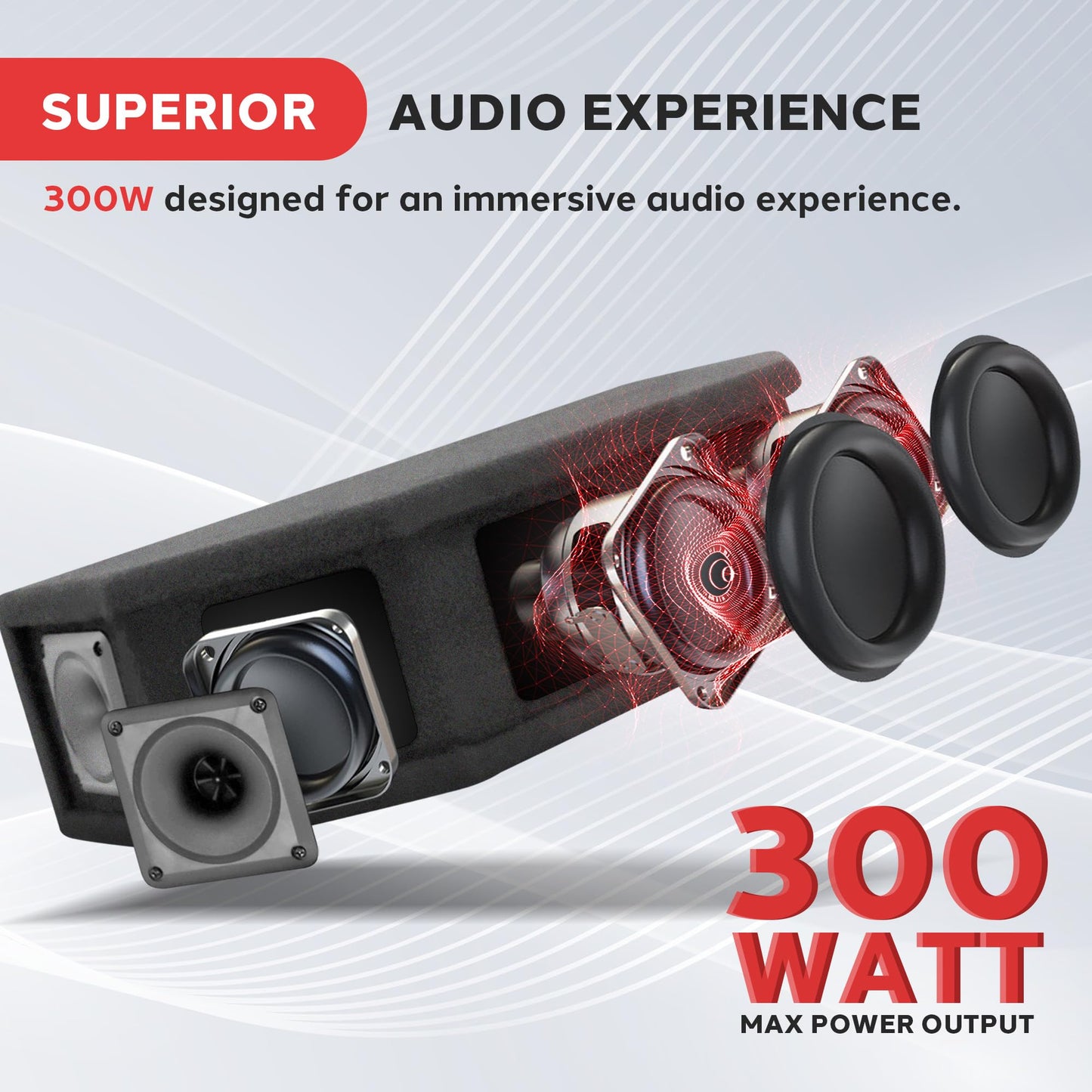 Pyle-Pro 6 Way DJ Speaker System, 300 Watt Peak Power, 150 RMS, Six 2.5 Inch Piezo Horn Tweeters, 8 Ohm Impedance, Full Range Audio Reproduction, Black Carpeted Finish