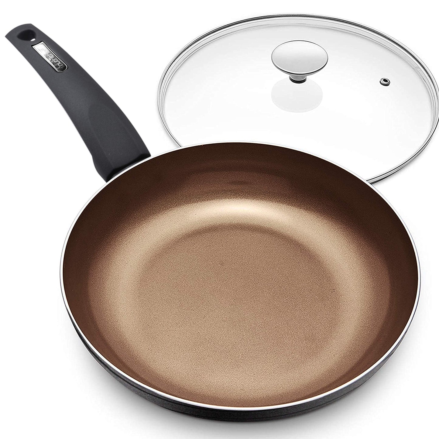 8'' Durable Small Fry Pan - Non-stick Kitchen Cookware, Induction compatible| PTFE/PFOA/PFOS-Free Hard-Anodized Look Heat Resistant Lacquer, Compatible with Model: NCCW12S - NutriChef PRTNCCW12SFP