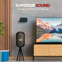 3-Way Mini Box Spkrs Sealed Abs Cabinet
