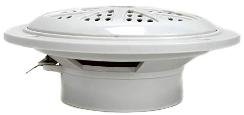 Pyle 4 Inch Dual Marine Speakers - Waterproof and Weather Resistant Outdoor Audio Stereo Sound System with Polypropylene Cone, Cloth Surround and Low Profile Design - 1 Pair - PLMR41W (White)