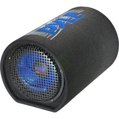 Pyle 8-Inch Carpeted Subwoofer Tube Speaker - 400 Watt High Powered Car Audio Sound Component Speaker Enclosure System w/ 2” Aluminum Voice Coil, 4 Ohm, 30Hz-700kHz Frequency - Pyle PLTB8,Black