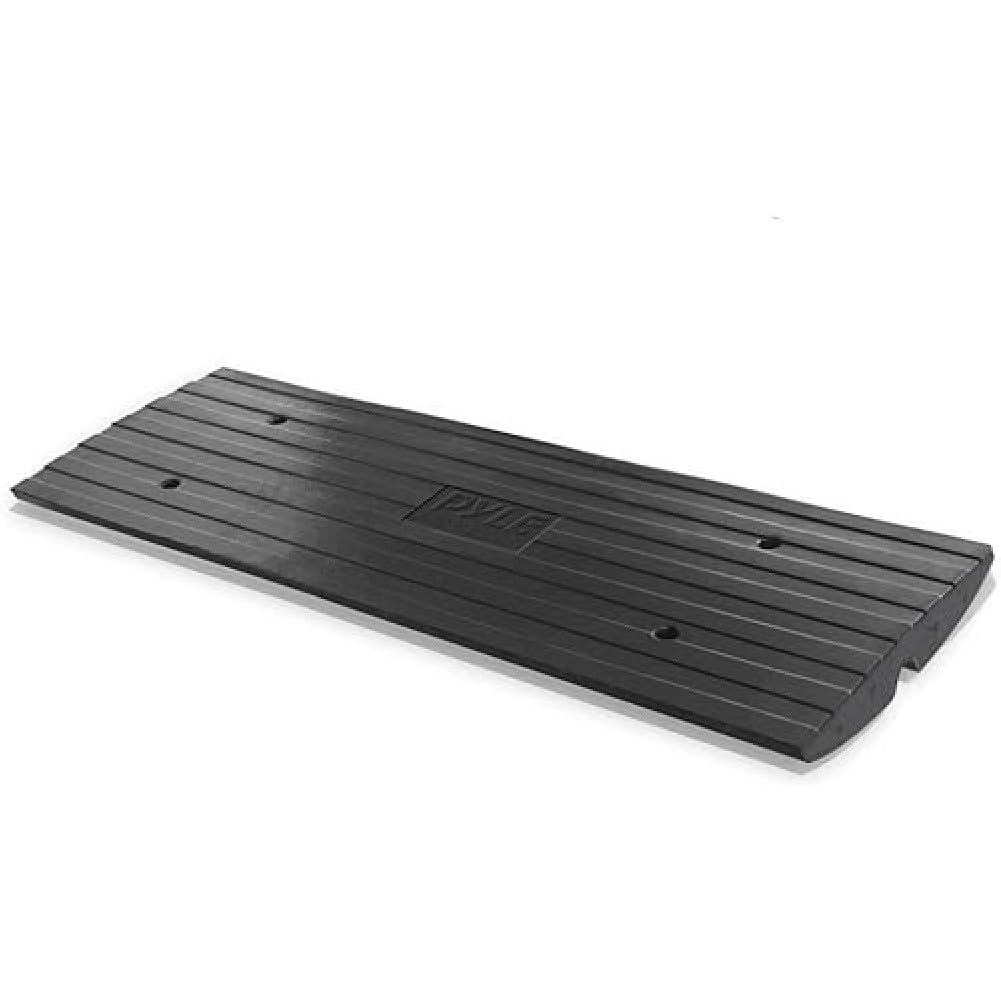 Car Driveway Curb Ramp - Heavy Duty Rubber Threshold Ramp - Also for Loading Dock, Garage, Sidewalk, Truck, Scooter, Bike, Motorcycle, Wheelchair Mobility & Other Vehicle - Pyle PCRBDR24