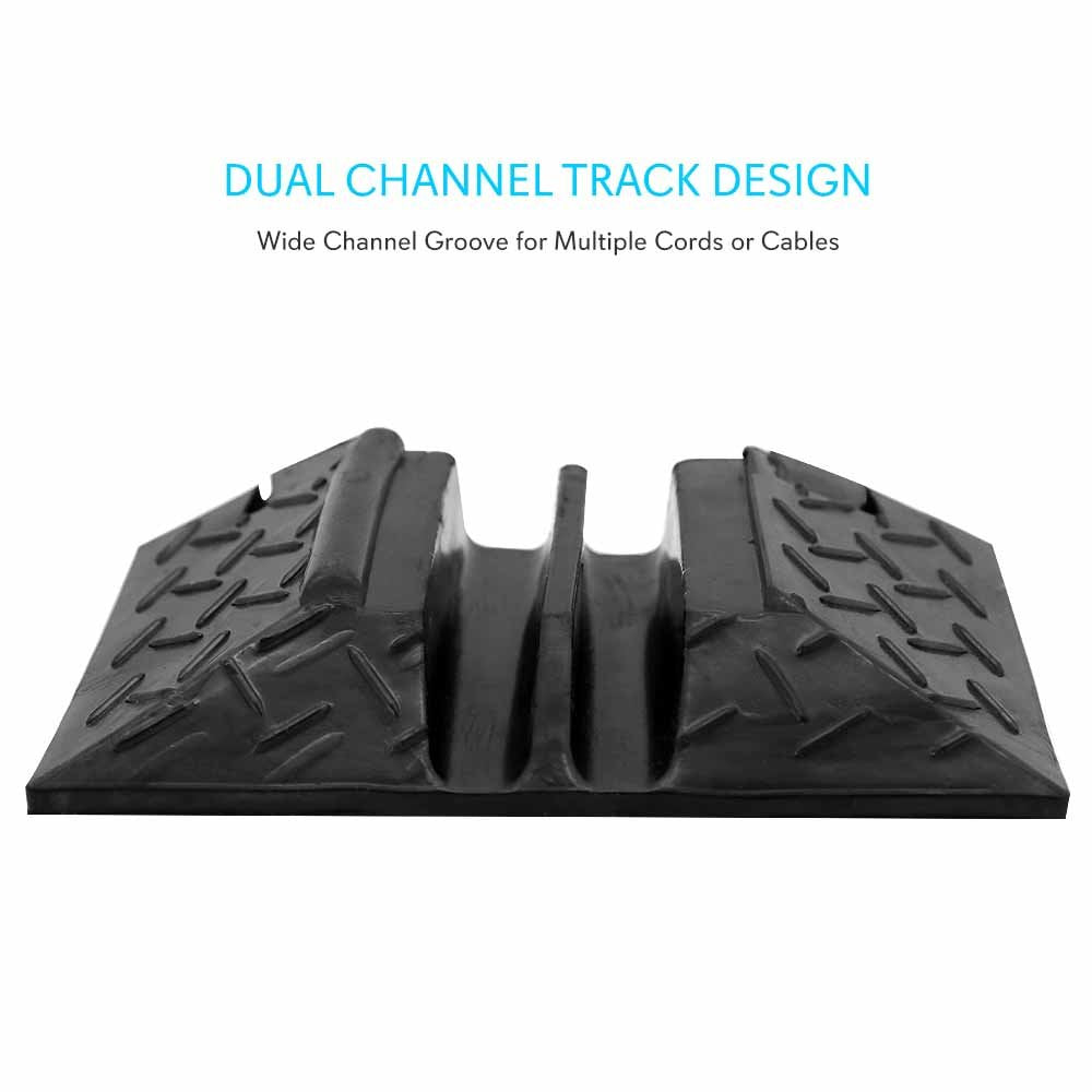 Pyle Cable Ramp End Cap - Finish Piece for Pyle PCBLCO103 Cable Protector Cover Ramp - Pyle PCBL103ENDCP02