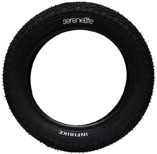 SereneLifeHome Non-Slip Kids Bike Tires Replacement Part, Used with Model Number: SLBKBLU62