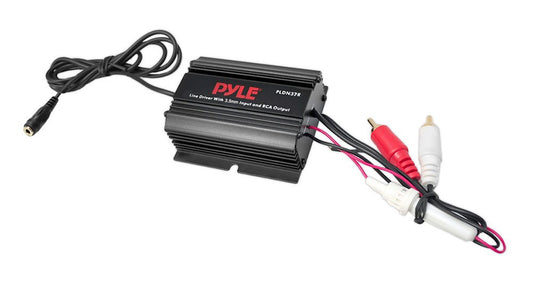 Pyle PLDN37R Audio Ground Loop Isolator/Audio Line Driver with 3.5mm (1/8") to RCA Stereo Jacks