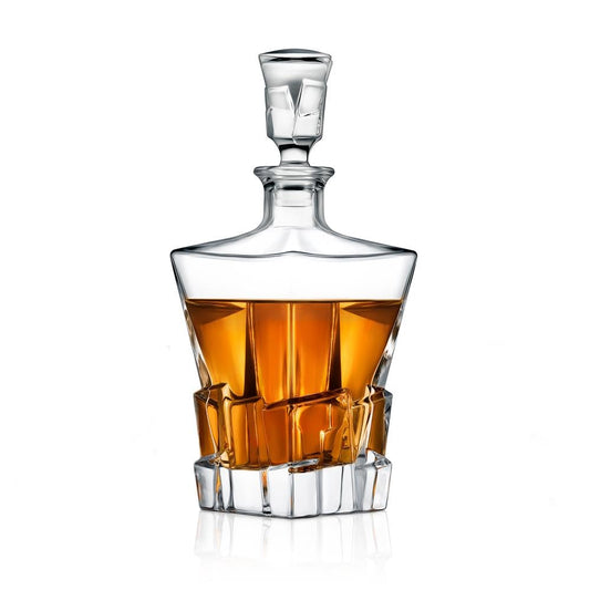 NutriChef Whiskey Decanter, Glass Liquor Decanter, Gifts for Men Dad, Anniversary, Birthday, Christmas- for Bourbon Scotch Liquor Vodka, BPA Free