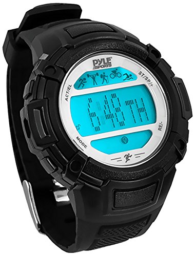 Pyle Digital Multifunction Sports Wrist Watch-Smart Fit Classic Men Women Sport Running Training Fitness Gear Tracker w/ Sleep Monitor,Pedometer,Alarm,Stopwatch,Backlight-Pyle PAST44SL (Silver)