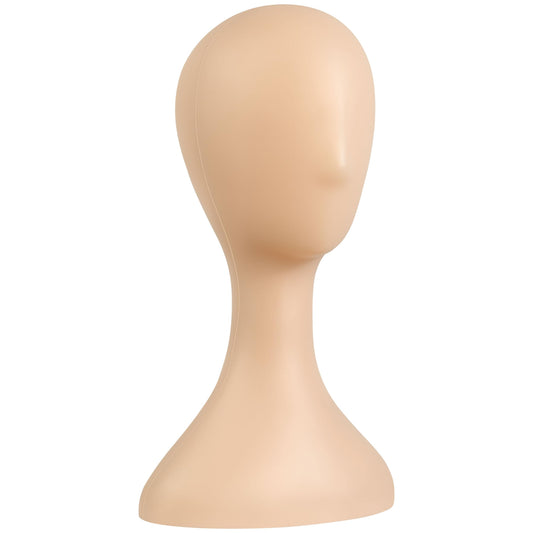 SereneLife Professional Mannequin Head, Women’s Wig Stand Display (16.1'' Height), Smooth Surface for Styling and Displaying Hats & Jewelry, Ideal for Salon & Retail Use