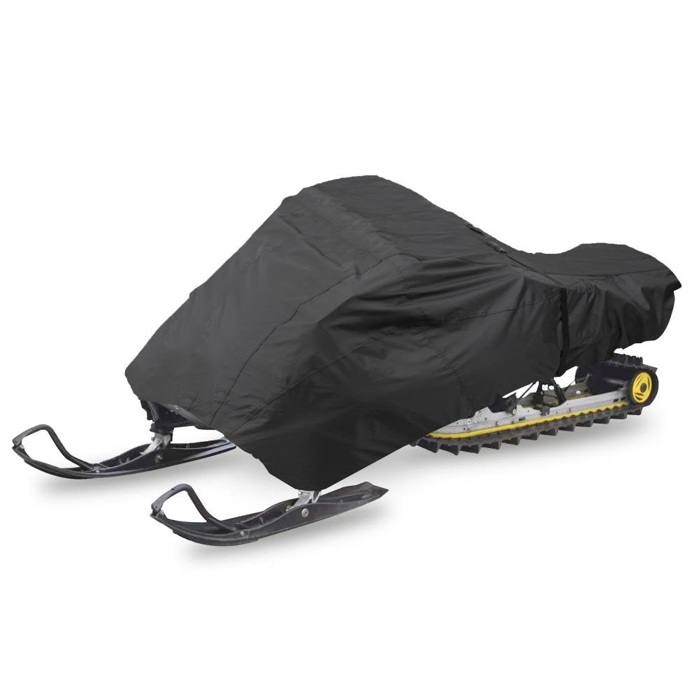 Pyle, Snowmobile Cover, Waterproof, Universal Snowmobile Cover, Heavy Duty Fabric, Dual Air Vents, Includes Storage Bag, Elastic Cord, Non-Scratch Hood Liner, 114”-125” Compatibility, 300D Polyester