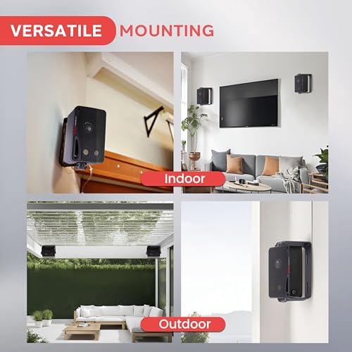 Pyle Outdoor Waterproof Wireless Bluetooth Speaker - 3.5 Inch Pair 3-Way Active Passive Weatherproof Wall, Ceiling Mount Dual Speakers System w/Heavy Duty Grill, Patio, Indoor Use PDWR42BBT (Black)