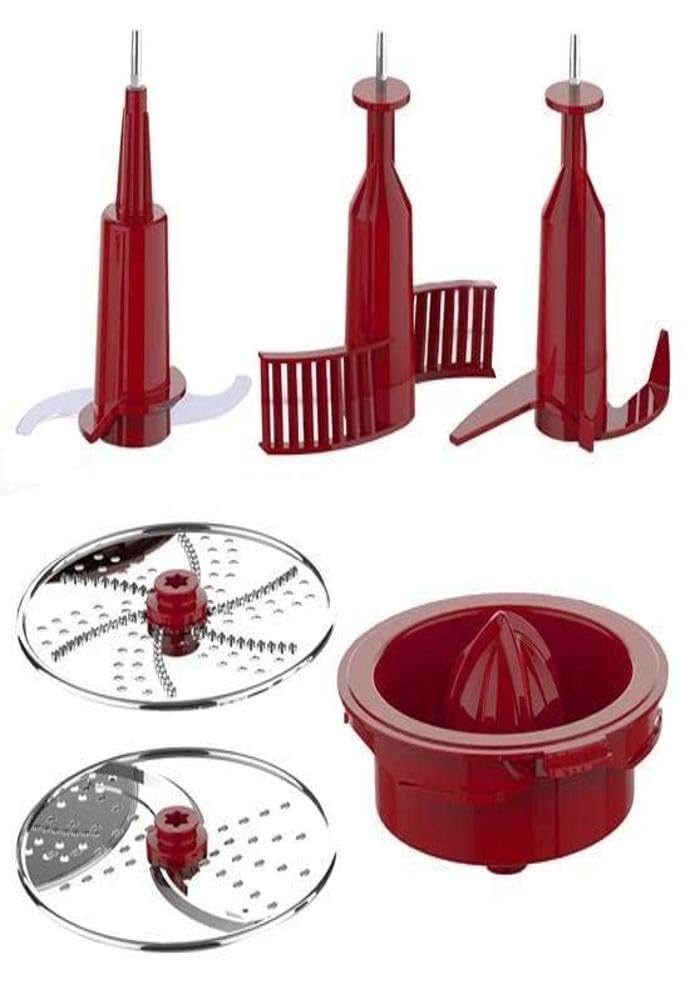 NutriChef Use Dana Trading Food-Processor-Replacement Parts for Multifunction Food-Processor Model Number: NCFPRED(Red)