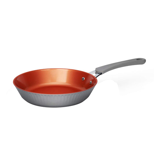 NutriChef 8'' Small Fry Pan - Stylish Kitchen Cookware with Elegant Lines Pattern, Non-Stick, (Works with Model: NCCW11GL)