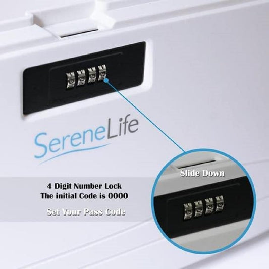 SereneLife Container Bin Replacement Lock - Security Combination Lock, Replacement Lock for Model Numbers: SLSBIN10 and SLSBIN20