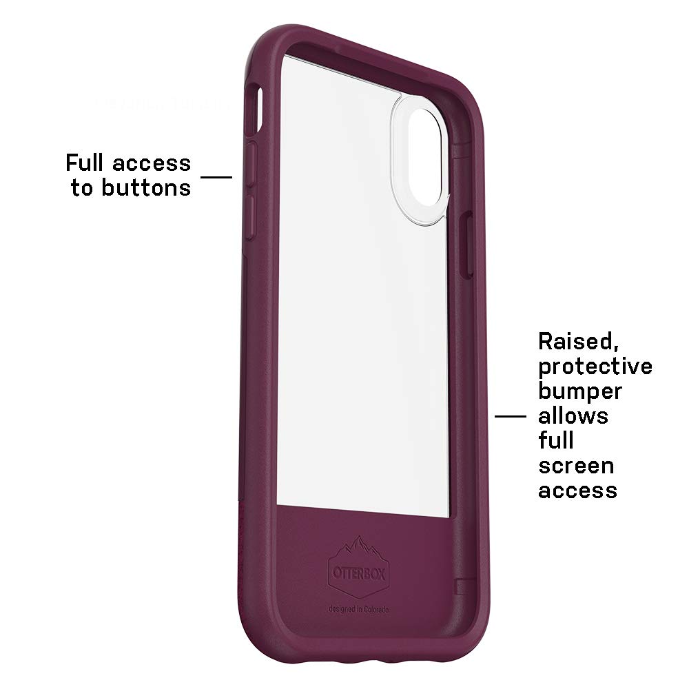 OtterBox Statement Series Case for iPhone XR - Lucent Storm (Clear/Castlerock/Pewter)