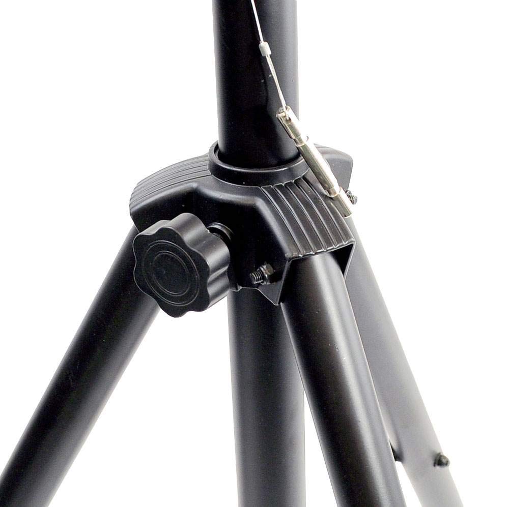 Pyle Universal Stand Kit-Height Adjustable 3.6’ -5.6’ Tall Sound Equipment Tripod Mount for Speakers w/ 35mm Insert-Home, Stage, Studio Use-(2), Black, 21’ ft 1/4" Audio Cable (PMDK102)