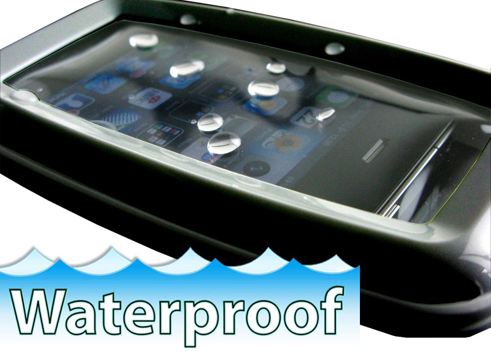 Pyle Universal Waterproof Phone Sport Case - Cell Phone Protective Holder w/ Multi-Touch Control, IPX-7 Standard Protection, Works on iPhone, iPod, Android, Blackberry, MP3 Players PWSIC20 (Black)