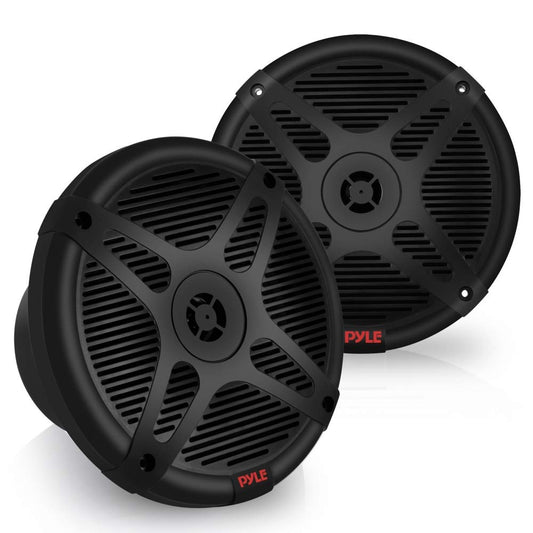 Pyle 6.5 Inch Marine Speakers - Coaxial 2-Way Waterproof Component Speaker Pair | Audio Stereo Sound System with Wireless RF Streaming Support | 6.5" In., 600 Watt - Pyle PLMRF65SB