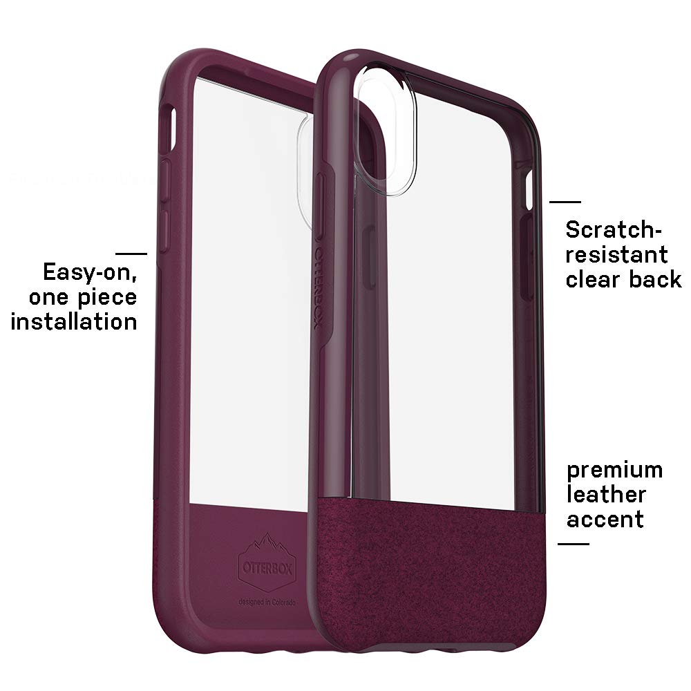 OtterBox Statement Series Case for iPhone XR - Lucent Storm (Clear/Castlerock/Pewter)