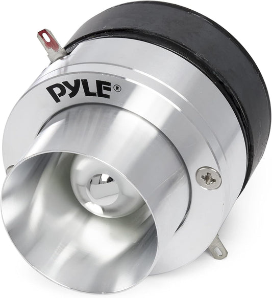 Pyle 2.5" Titanium Tweeter with Die-Cast Aluminum Frame - 100 Watts, 1'' Voice Coil, Car Audio Tweeter for Stereo and Speaker - PDBT30, Yellow