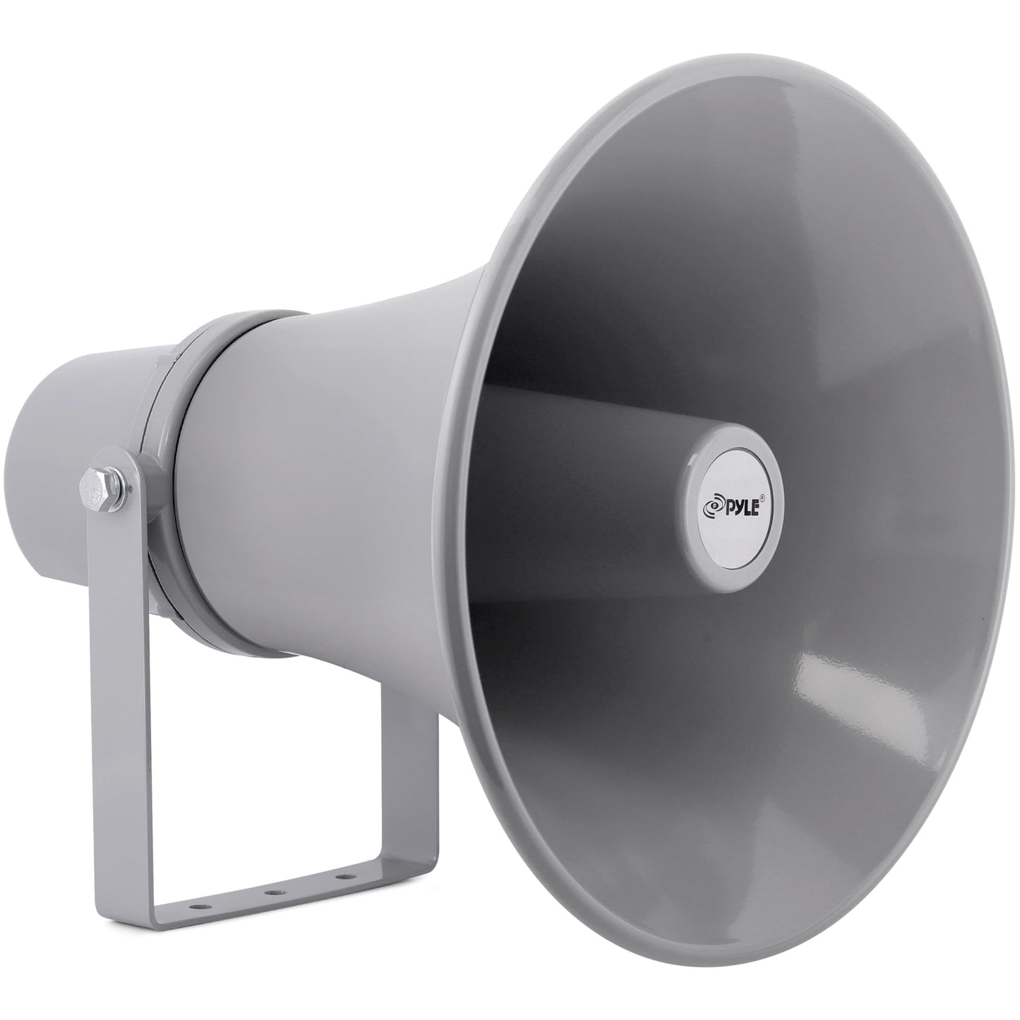Pyle Indoor Outdoor PA Horn Speaker-11 Inch 30-Watt Power Compact Loud Sound Megaphone w/400Hz-5KHz Frequency,8 Ohm,70V Transformer,Mounting Bracket,For 70V Audio System-Pyle PHSP121T