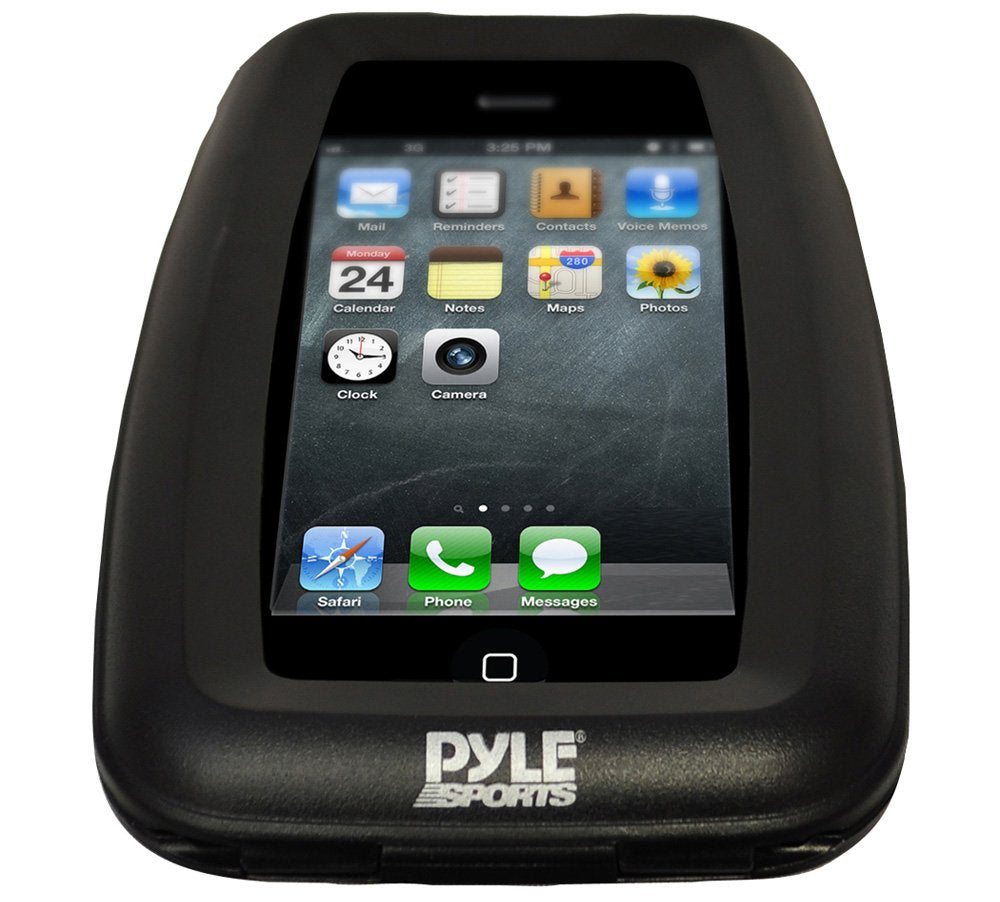 Pyle Universal Waterproof Phone Sport Case - Cell Phone Protective Holder w/ Multi-Touch Control, IPX-7 Standard Protection, Works on iPhone, iPod, Android, Blackberry, MP3 Players PWSIC20 (Black)