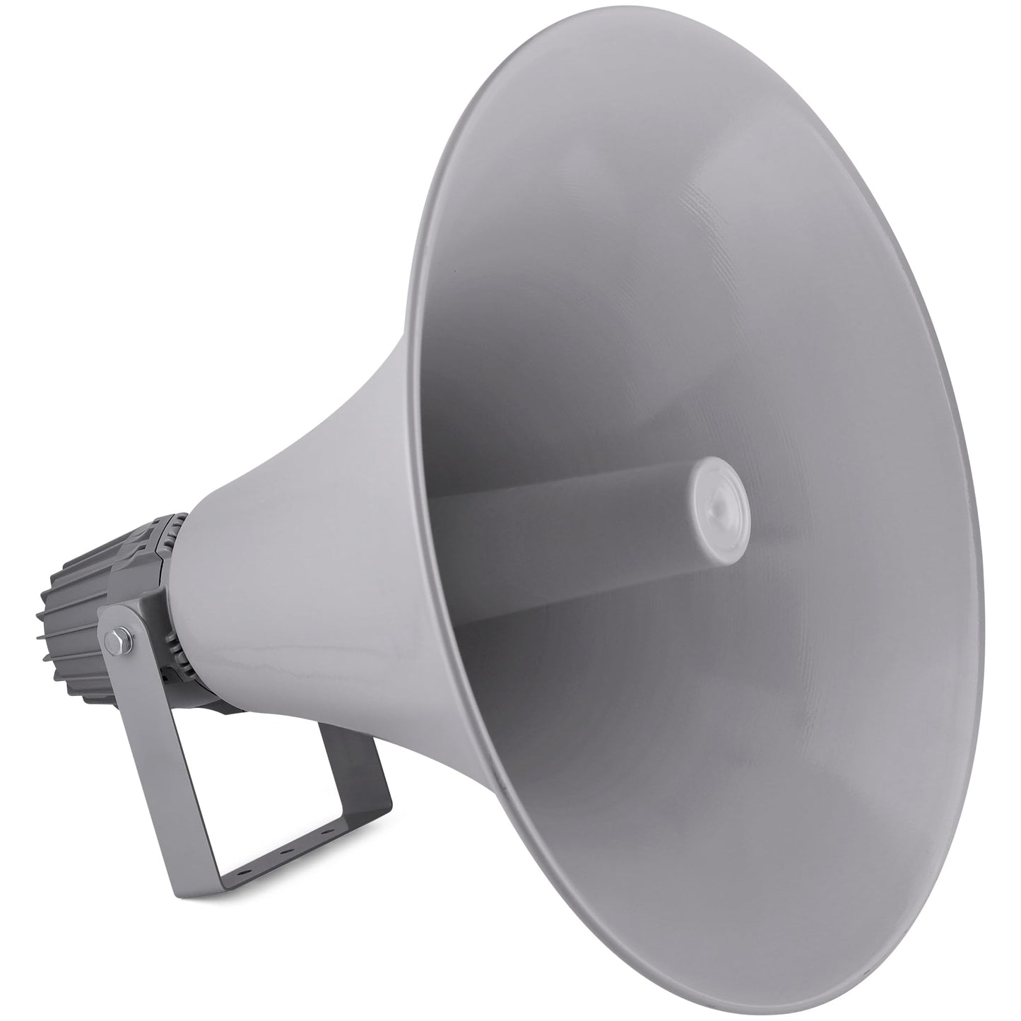 Pyle Indoor Outdoor PA Horn Speaker - 19.5" 100W Power Compact Loud Sound Megaphone w/ 400Hz-5KHz Frequency, 16 Ohm, 100V/70V Transformer, Mounting Bracket - 100V/70V Audio System - PyleHome PHSP20