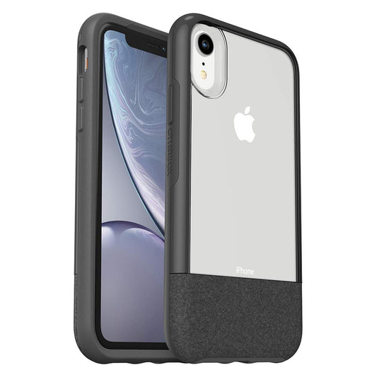 OtterBox Statement Series Case for iPhone XR - Lucent Storm (Clear/Castlerock/Pewter)