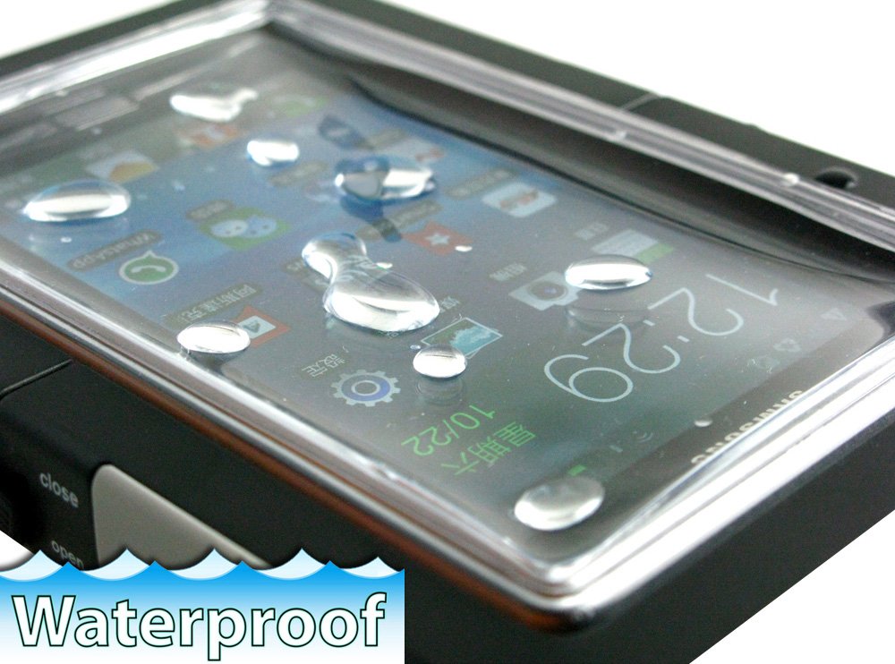 Pyle PWSIC10 Universal Waterproof Sports Case for iPhone 4/4S and Other Portable Devices with IPX-8 Protection