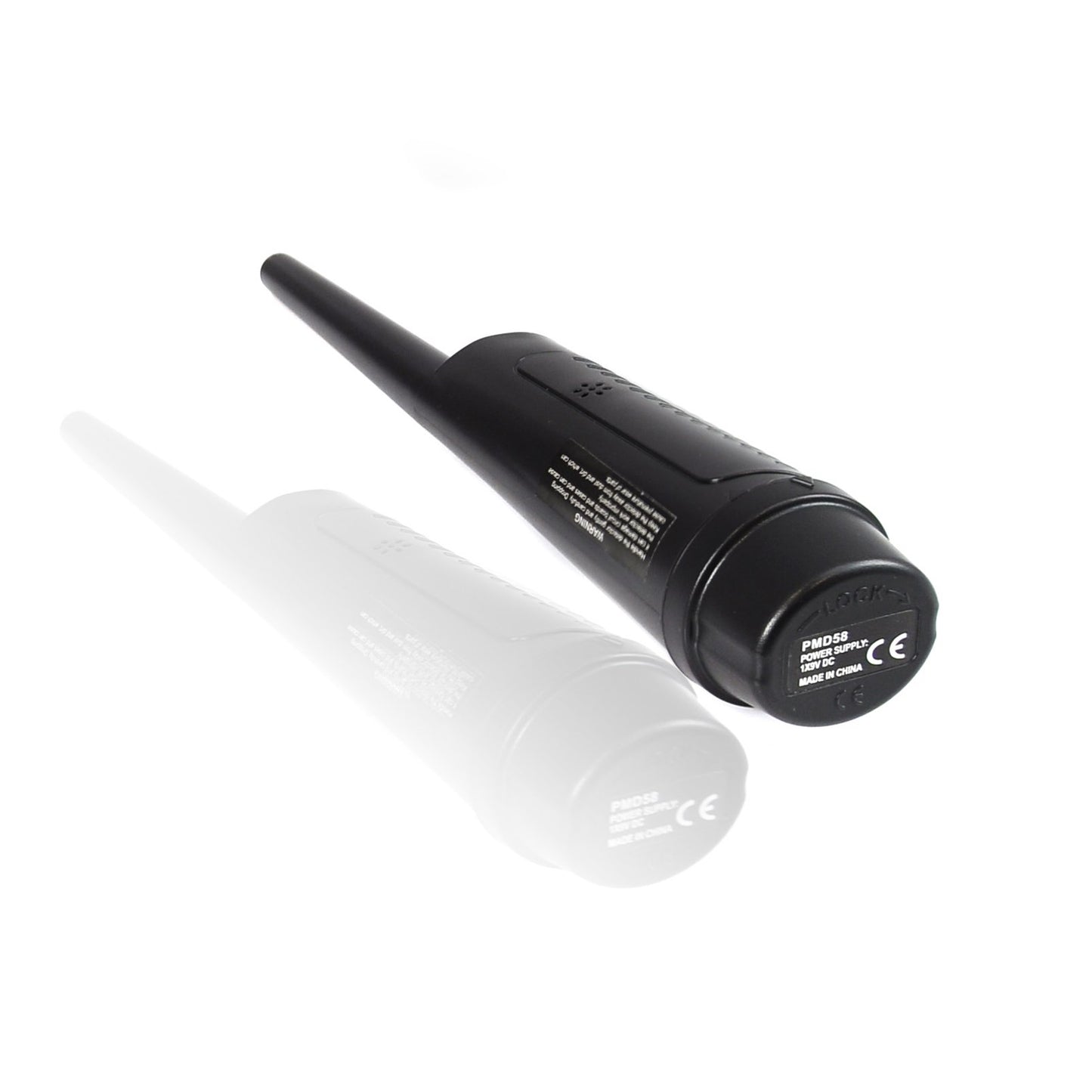 Handheld Pinpointer Probe Metal Detector -Audible Sound Alert, Save Battery Automatic Power Off & Low Battery Indicator, Waterproof LED/Vibration Indication and Submersible Tip - SereneLife PMD58, Black